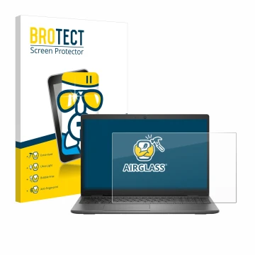 Parte frontale di una confezione del prodotto con il logo del marchio BROTECT. Accanto è raffigurato il dispositivo Dell Latit