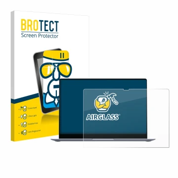 Parte frontale di una confezione del prodotto con il logo del marchio BROTECT. Accanto è raffigurato il dispositivo Samsung Ga