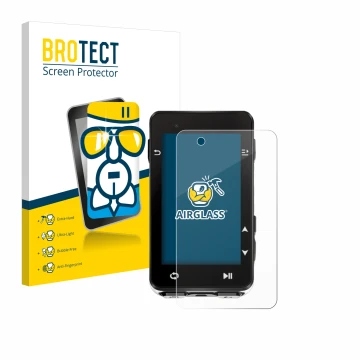 Parte frontale di una confezione del prodotto con il logo del marchio BROTECT. Accanto è raffigurato il dispositivo iGPSPORT i