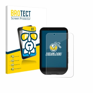 Parte frontale di una confezione del prodotto con il logo del marchio BROTECT. Accanto è raffigurato il dispositivo iGPSPORT i