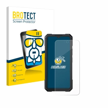 Parte frontale di una confezione del prodotto con il logo del marchio BROTECT. Accanto è raffigurato il dispositivo Cubot King