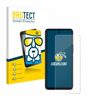 Parte frontale di una confezione del prodotto con il logo del marchio BROTECT. Accanto è raffigurato il dispositivo Telekom T 