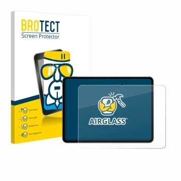 Parte frontale di una confezione del prodotto con il logo del marchio BROTECT. Accanto è raffigurato il dispositivo OnePlus Pa