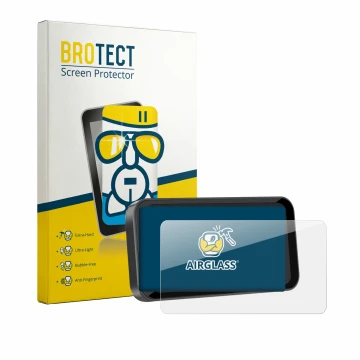 Parte frontale di una confezione del prodotto con il logo del marchio BROTECT. Accanto è raffigurato il dispositivo Carpuride 