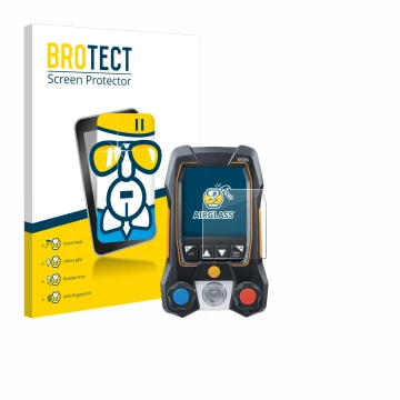 Parte frontale di una confezione del prodotto con il logo del marchio BROTECT. Accanto è raffigurato il dispositivo Testo 550s