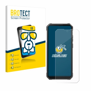 Parte frontale di una confezione del prodotto con il logo del marchio BROTECT. Accanto è raffigurato il dispositivo Fossibot F