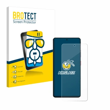 Parte frontale di una confezione del prodotto con il logo del marchio BROTECT. Accanto è raffigurato il dispositivo ZTE Nubia 