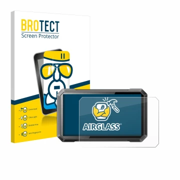 Parte frontale di una confezione del prodotto con il logo del marchio BROTECT. Accanto è raffigurato il dispositivo Ricoel Mot