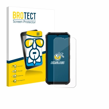 Parte frontale di una confezione del prodotto con il logo del marchio BROTECT. Accanto è raffigurato il dispositivo Fossibot F