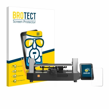 Parte frontale di una confezione del prodotto con il logo del marchio BROTECT. Accanto è raffigurato il dispositivo Anycubic K