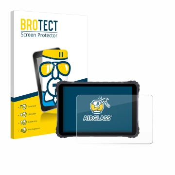 Parte frontale di una confezione del prodotto con il logo del marchio BROTECT. Accanto è raffigurato il dispositivo Topicon MD