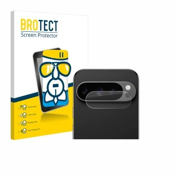 Parte frontale di una confezione del prodotto con il logo del marchio BROTECT. Accanto è raffigurato il dispositivo Google Pix