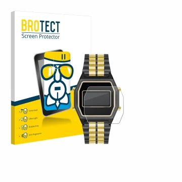 Parte frontale di una confezione del prodotto con il logo del marchio BROTECT. Accanto è raffigurato il dispositivo Armitron R