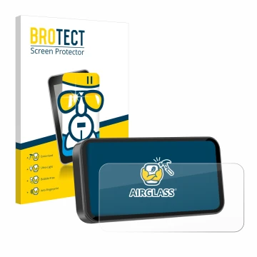 Parte frontale di una confezione del prodotto con il logo del marchio BROTECT. Accanto è raffigurato il dispositivo Carpuride 