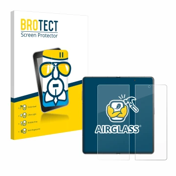 Parte frontale di una confezione del prodotto con il logo del marchio BROTECT. Accanto è raffigurato il dispositivo Honor Magi