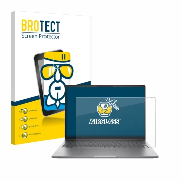 Parte frontale di una confezione del prodotto con il logo del marchio BROTECT. Accanto è raffigurato il dispositivo HP ZBook P
