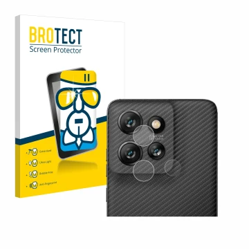 Parte frontale di una confezione del prodotto con il logo del marchio BROTECT. Accanto è raffigurato il dispositivo Motorola T