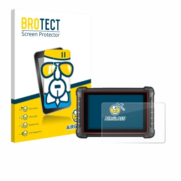 Parte frontale di una confezione del prodotto con il logo del marchio BROTECT. Accanto è raffigurato il dispositivo Autel MK90