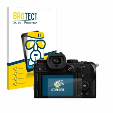 Parte frontale di una confezione del prodotto con il logo del marchio BROTECT. Accanto è raffigurato il dispositivo Panasonic 