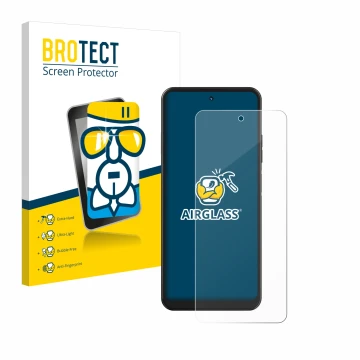 Parte frontale di una confezione del prodotto con il logo del marchio BROTECT. Accanto è raffigurato il dispositivo Hotwav Not