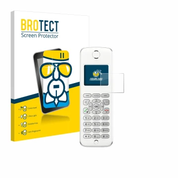 Parte frontale di una confezione del prodotto con il logo del marchio BROTECT. Accanto è raffigurato il dispositivo AVM Fritz!