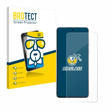Parte frontale di una confezione del prodotto con il logo del marchio BROTECT. Accanto è raffigurato il dispositivo Oppo Find 