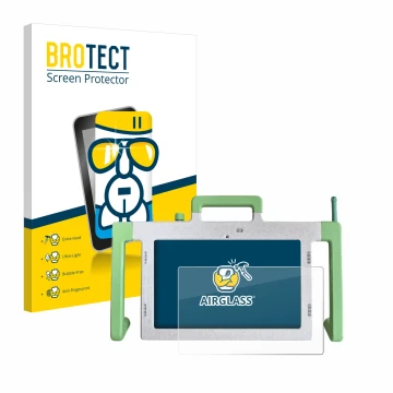 Parte frontale di una confezione del prodotto con il logo del marchio BROTECT. Accanto è raffigurato il dispositivo Telemarie 