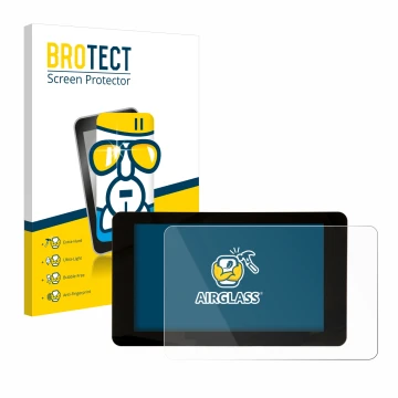 Parte frontale di una confezione del prodotto con il logo del marchio BROTECT. Accanto è raffigurato il dispositivo Raspberry 