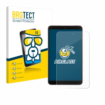 Parte frontale di una confezione del prodotto con il logo del marchio BROTECT. Accanto è raffigurato il dispositivo Nokia T10 