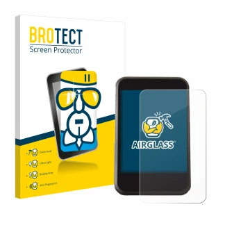 Parte frontale di una confezione del prodotto con il logo del marchio BROTECT. Accanto è raffigurato il dispositivo Freesky YL