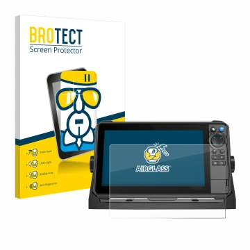 Parte frontale di una confezione del prodotto con il logo del marchio BROTECT. Accanto è raffigurato il dispositivo Lowrance H
