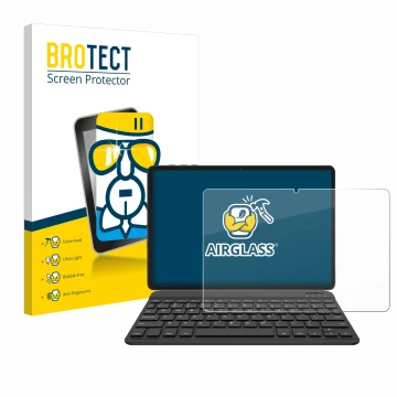 Parte frontale di una confezione del prodotto con il logo del marchio BROTECT. Accanto è raffigurato il dispositivo BESTTAB A2