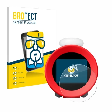 Parte frontale di una confezione del prodotto con il logo del marchio BROTECT. Accanto è raffigurato il dispositivo Nintendo S