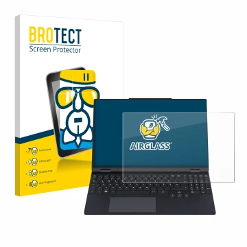 Parte frontale di una confezione del prodotto con il logo del marchio BROTECT. Accanto è raffigurato il dispositivo Tuxedo Inf