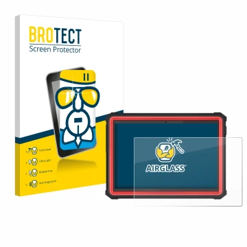 Parte frontale di una confezione del prodotto con il logo del marchio BROTECT. Accanto è raffigurato il dispositivo Launch X-4