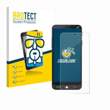 Parte frontale di una confezione del prodotto con il logo del marchio BROTECT. Accanto è raffigurato il dispositivo Brondi Ami