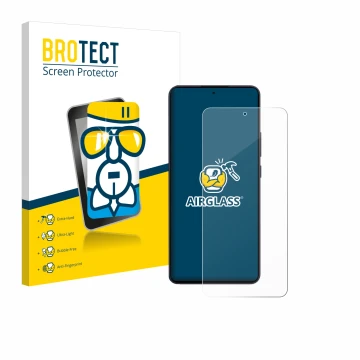 Parte frontale di una confezione del prodotto con il logo del marchio BROTECT. Accanto è raffigurato il dispositivo Oppo Reno 