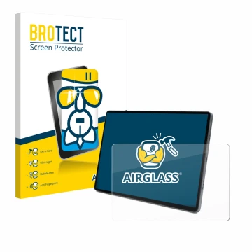 Parte frontale di una confezione del prodotto con il logo del marchio BROTECT. Accanto è raffigurato il dispositivo Terra Pad 