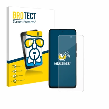 Parte frontale di una confezione del prodotto con il logo del marchio BROTECT. Accanto è raffigurato il dispositivo Xiaomi Red