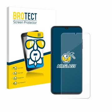 Parte frontale di una confezione del prodotto con il logo del marchio BROTECT. Accanto è raffigurato il dispositivo Hotwav Not