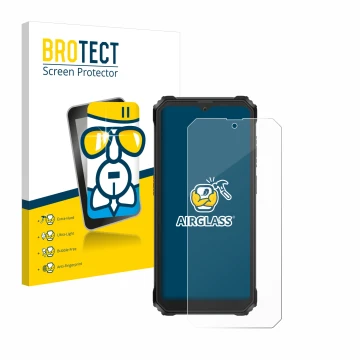 Parte frontale di una confezione del prodotto con il logo del marchio BROTECT. Accanto è raffigurato il dispositivo Blackview 