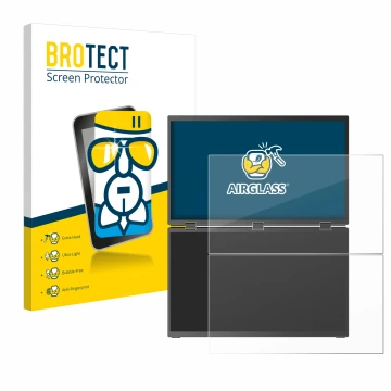 Parte frontale di una confezione del prodotto con il logo del marchio BROTECT. Accanto è raffigurato il dispositivo Uperfect U