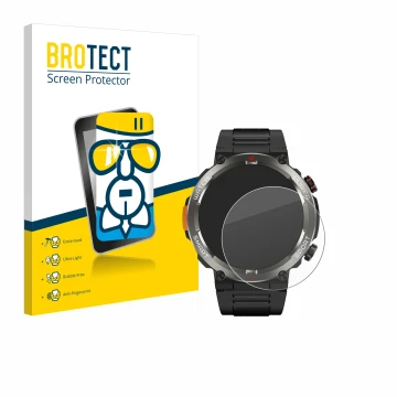 Parte frontale di una confezione del prodotto con il logo del marchio BROTECT. Accanto è raffigurato il dispositivo Blackview 