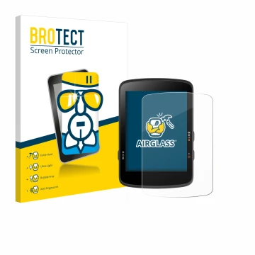 Parte frontale di una confezione del prodotto con il logo del marchio BROTECT. Accanto è raffigurato il dispositivo Bryton Rid