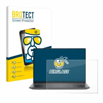 Parte frontale di una confezione del prodotto con il logo del marchio BROTECT. Accanto è raffigurato il dispositivo Dell Preci