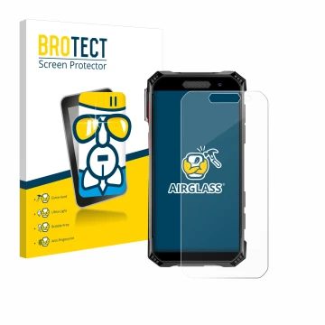 Parte frontale di una confezione del prodotto con il logo del marchio BROTECT. Accanto è raffigurato il dispositivo Soyes S10 