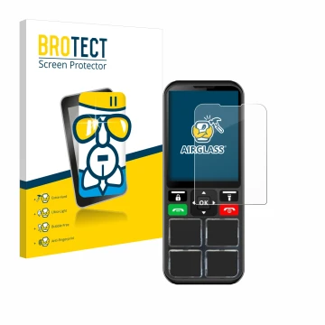 Parte frontale di una confezione del prodotto con il logo del marchio BROTECT. Accanto è raffigurato il dispositivo Geemarc CL