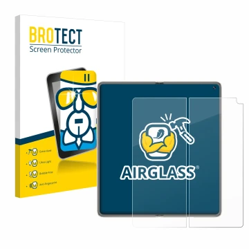 Parte frontale di una confezione del prodotto con il logo del marchio BROTECT. Accanto è raffigurato il dispositivo Huawei Mat