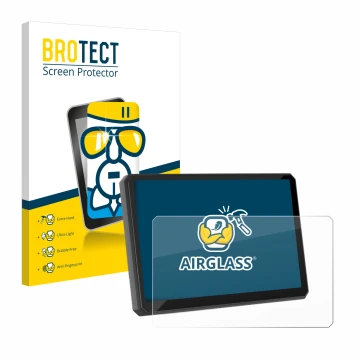 Parte frontale di una confezione del prodotto con il logo del marchio BROTECT. Accanto è raffigurato il dispositivo Carpuride 