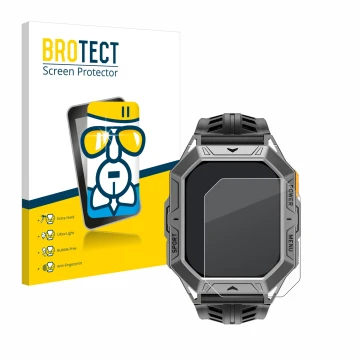 Parte frontale di una confezione del prodotto con il logo del marchio BROTECT. Accanto è raffigurato il dispositivo Stahlgear 